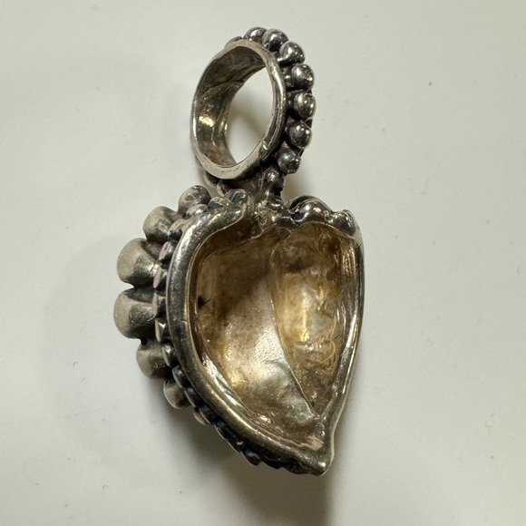 Sterling Silver Puffy Heart Pendant - Picture 9 of 11